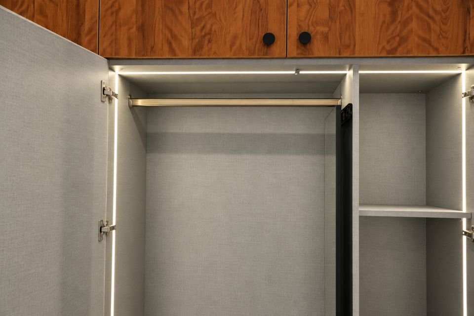 Inside of the wardrobe